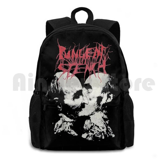 Pungent Stench Hiking Backpack Waterproof Camping Travel Metal Band