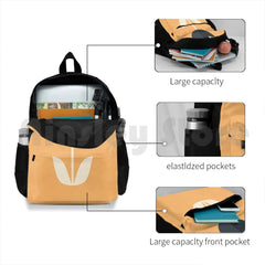 Orange/Cream Outdoor Hiking Backpack Waterproof Camping Travel