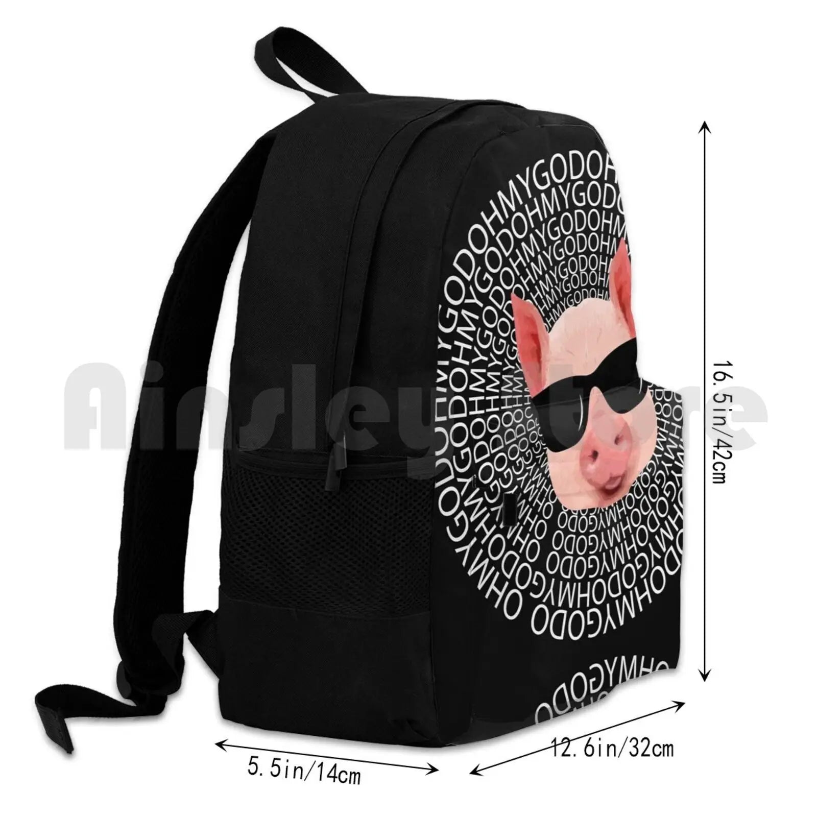 Shane Dawson Pig Apparel Hiking Backpack Waterproof Camping Travel