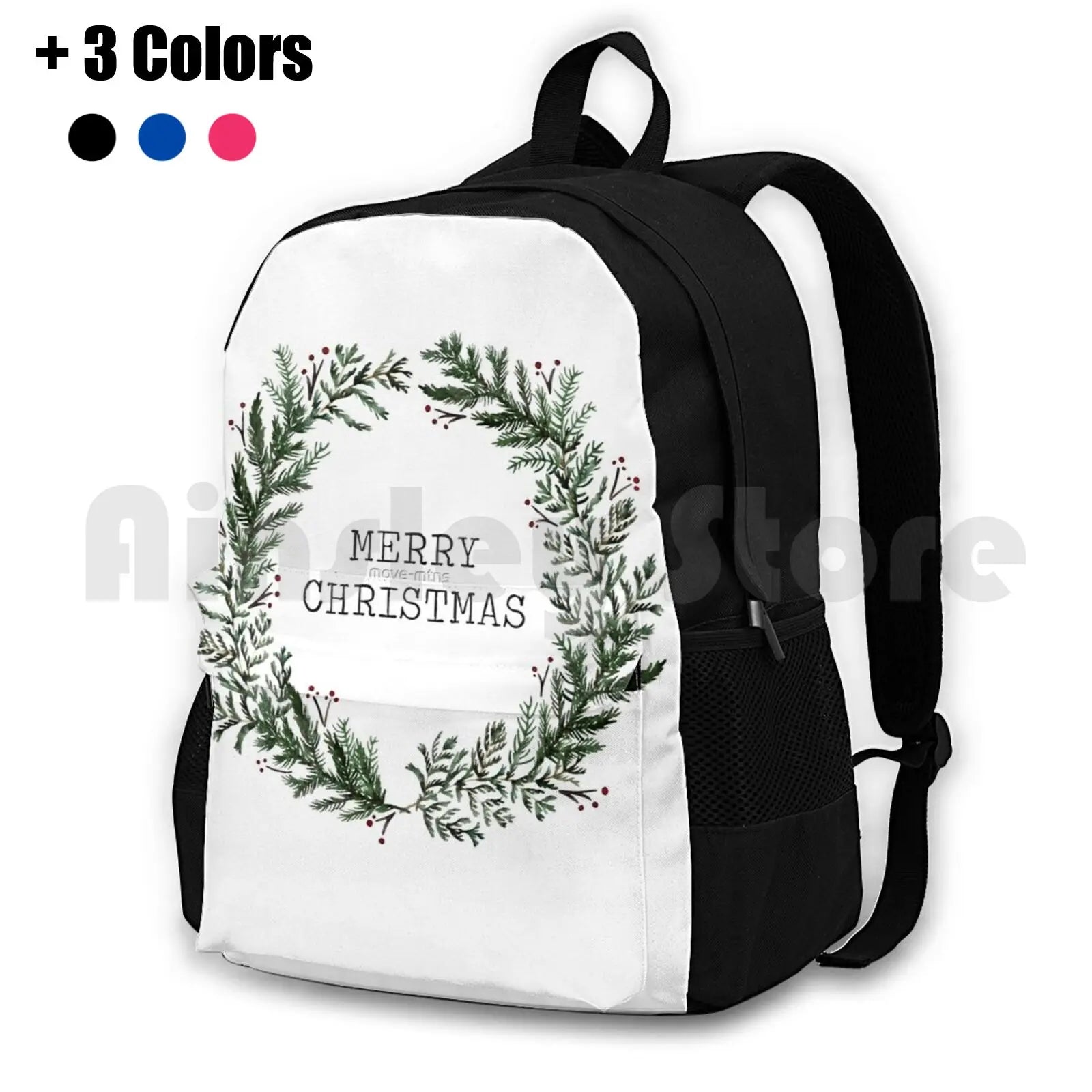 Christmas Hiking Backpack Waterproof Camping Travel Merry