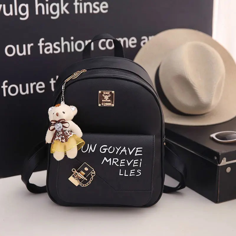 Small Fresh Backpack for Women Girls Schoolbag Campus Students