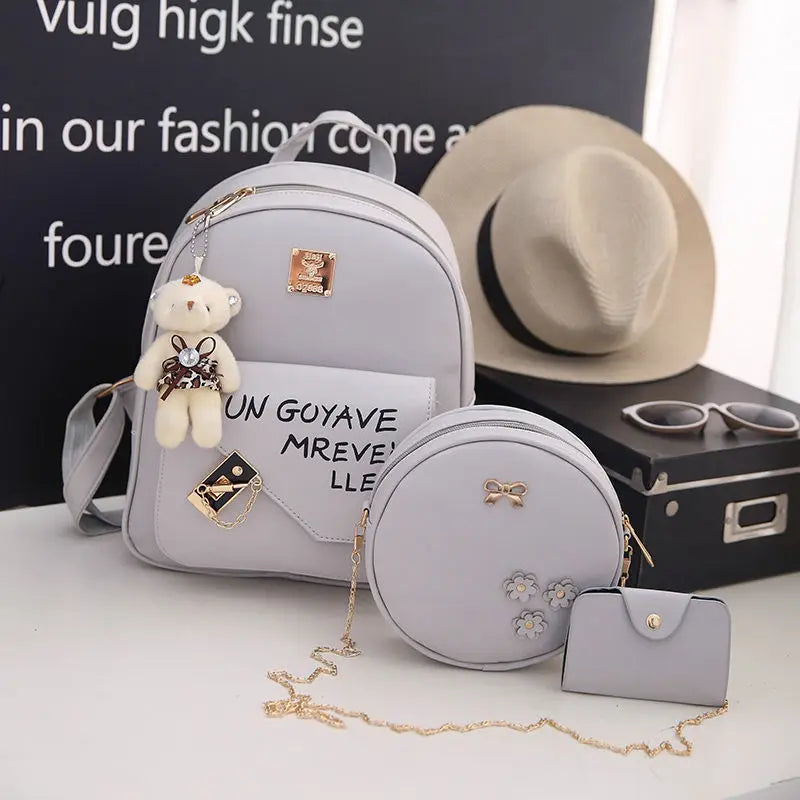 Small Fresh Backpack for Women Girls Schoolbag Campus Students