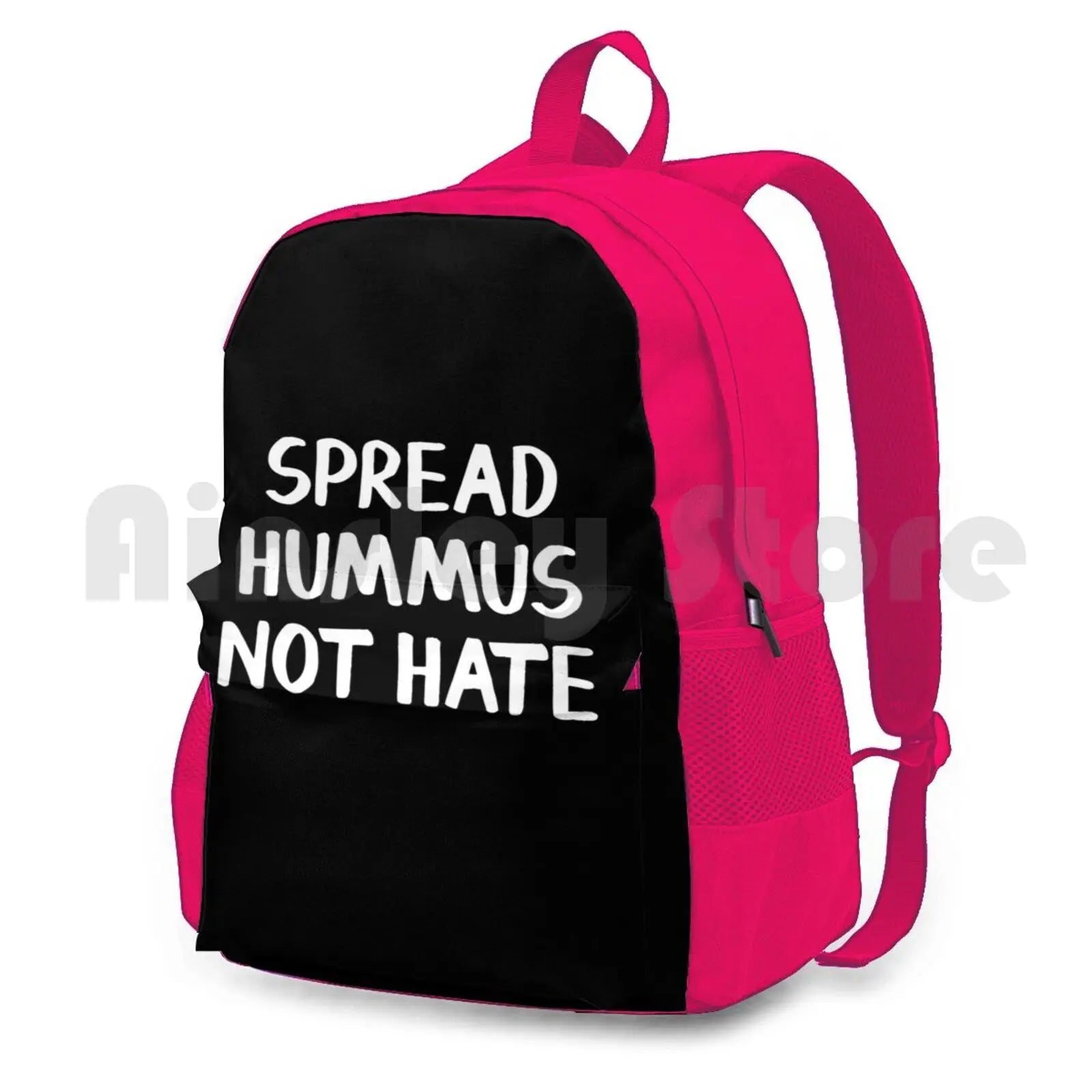 Spread Hummus Not Hate Outdoor Hiking Backpack - Waterproof Camping Travel