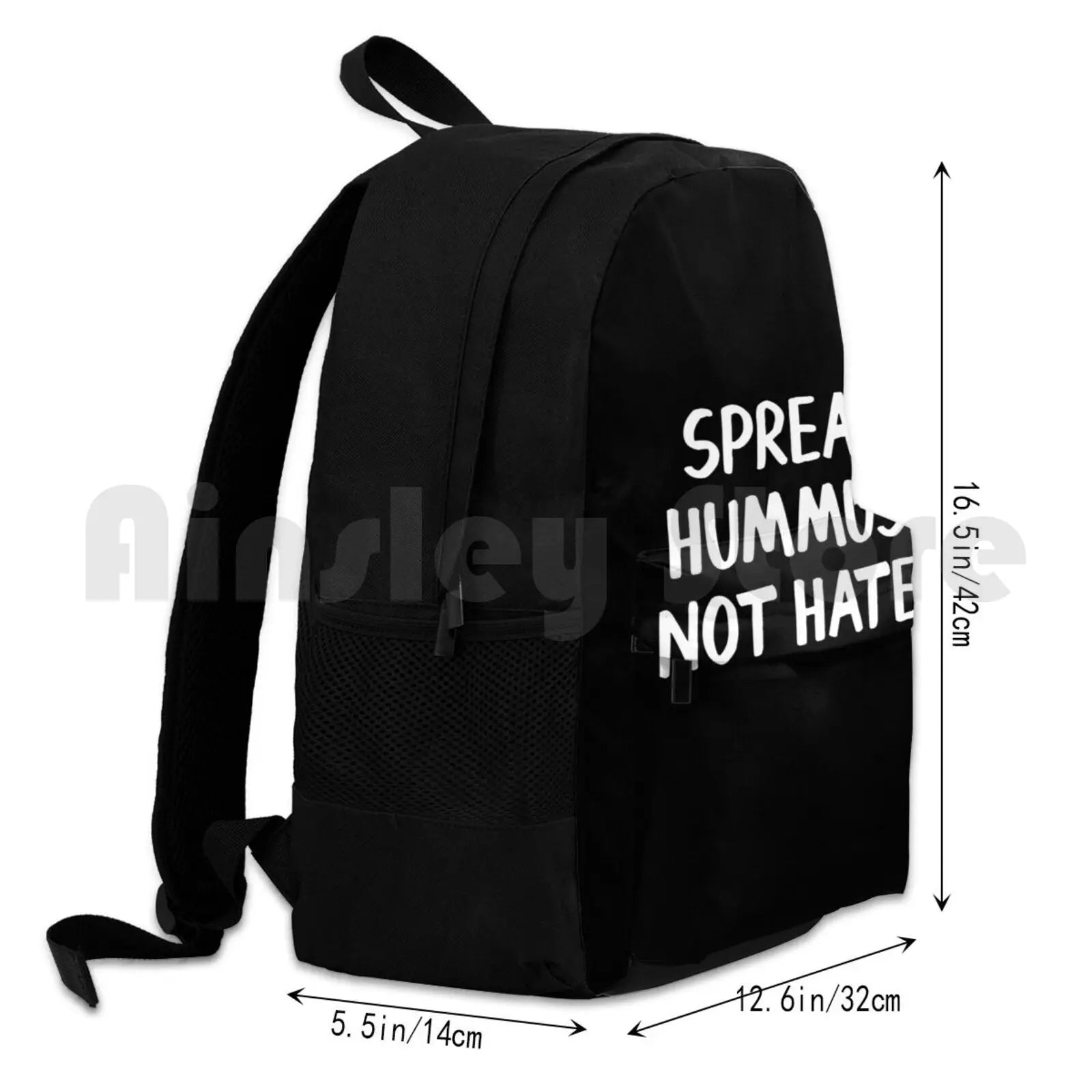 Spread Hummus Not Hate Outdoor Hiking Backpack - Waterproof Camping Travel