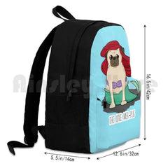 Mer-Pug Outdoor Hiking Backpack Waterproof Camping Travel Pug Funny Parody