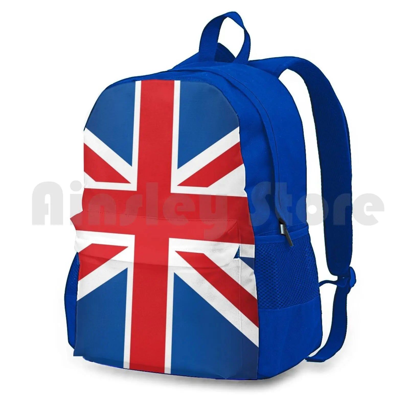 UK Flag Hiking Backpack Waterproof Camping Travel England Britain British