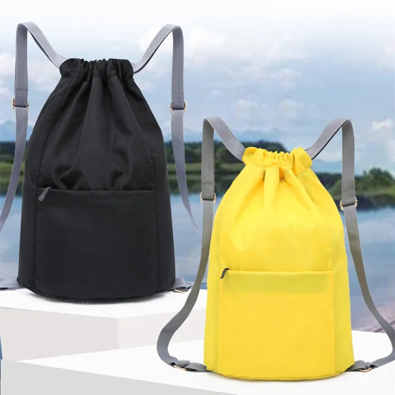 Waterproof Foldable Drawstring Backpack Outdoor Camping Beach Sports Bag