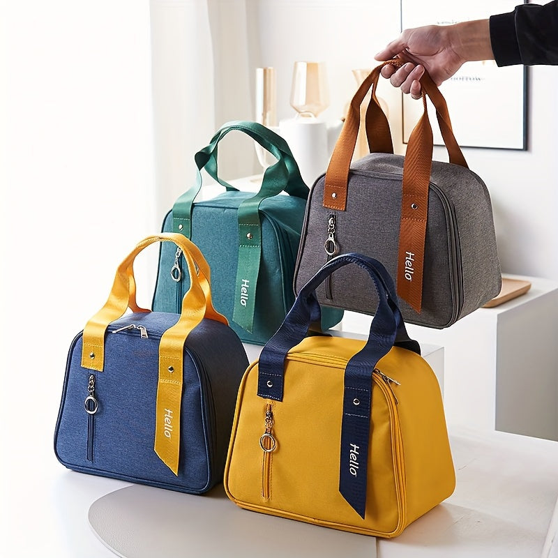 Large Capacity Insulated Lunch Bag Waterproof Bento Box Carrier