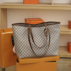 Vintage Pattern Tote Bag Large Capacity Stylish Shoulder Bag