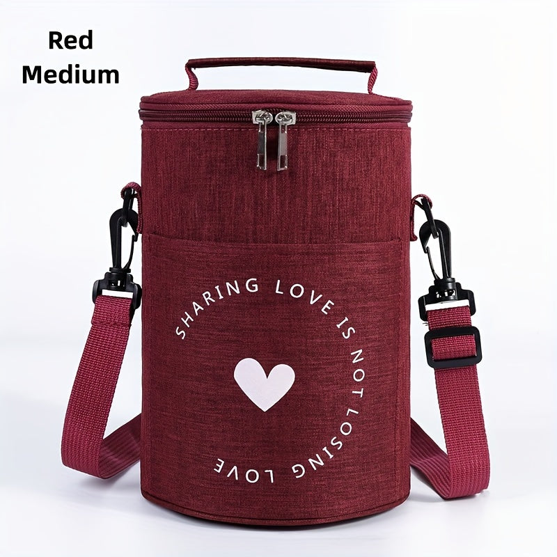 OXFORD Cylinder Lunch Bag Insulated for Travel and Work