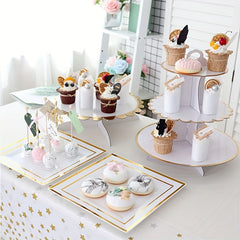 10pcs Disposable Dinner Plate 16 Dessert Plate