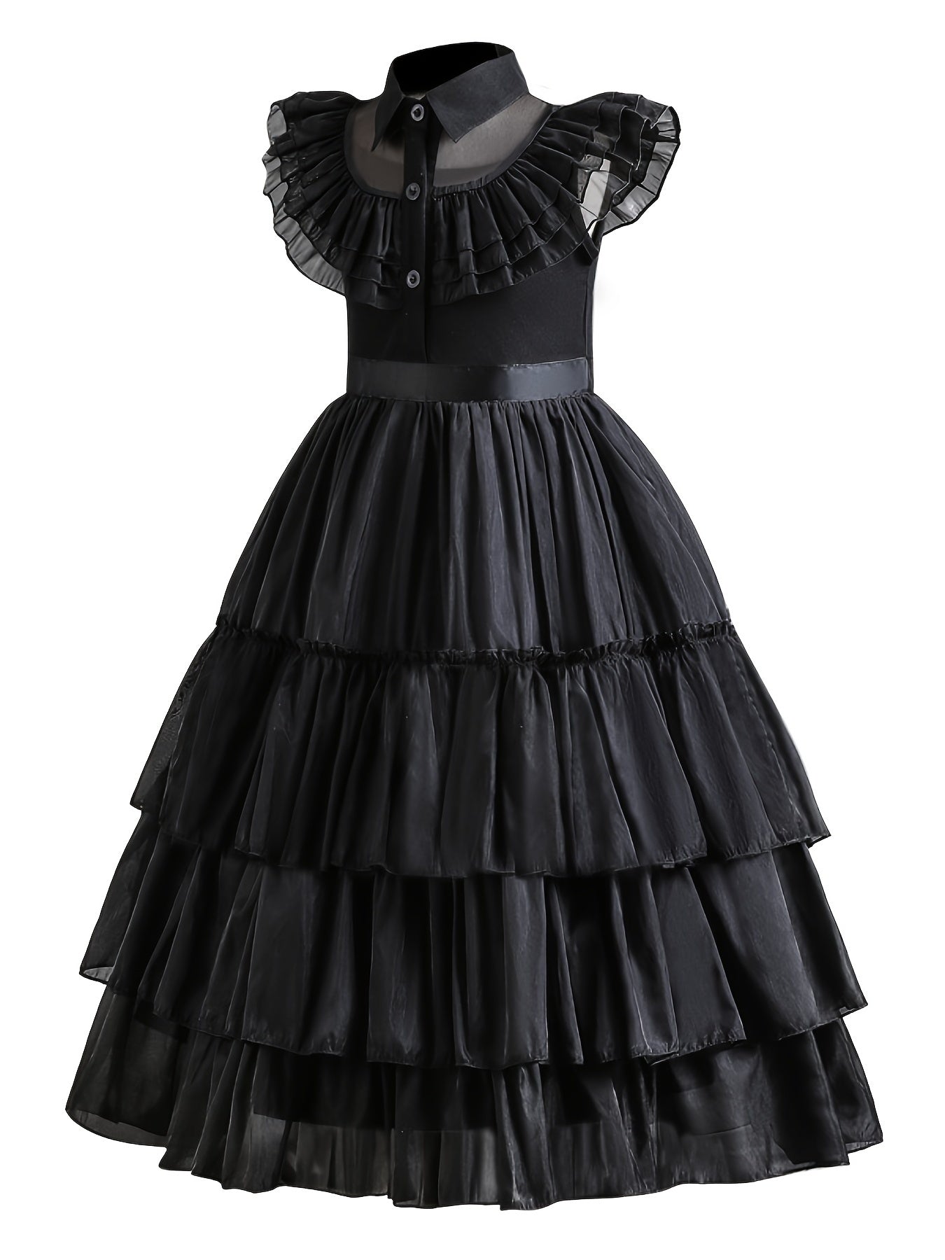 Girl's Layered Mesh Dress Cosplay Costume for Halloween