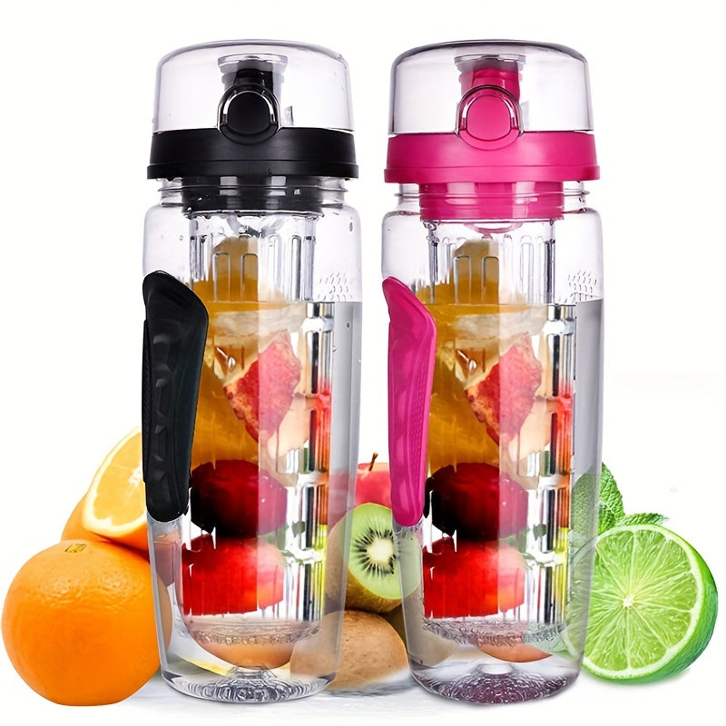 32oz Portable Plastic Water Bottle with Tea Drain for Outdoor Sports