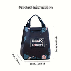 Cute Insulated Lunch Bag for Kids, Leakproof Cartoon Theme