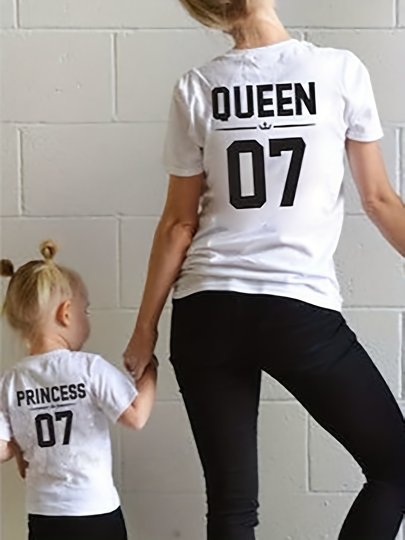 Family Matching Tee Queen King Prince Princess Short Sleeve T Shirts