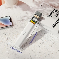 Portable Weekly Pill Organizer in Olive Green