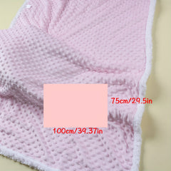Thickened Baby Blanket Bean Velvet Touch Blanket - 0-1 Year Old