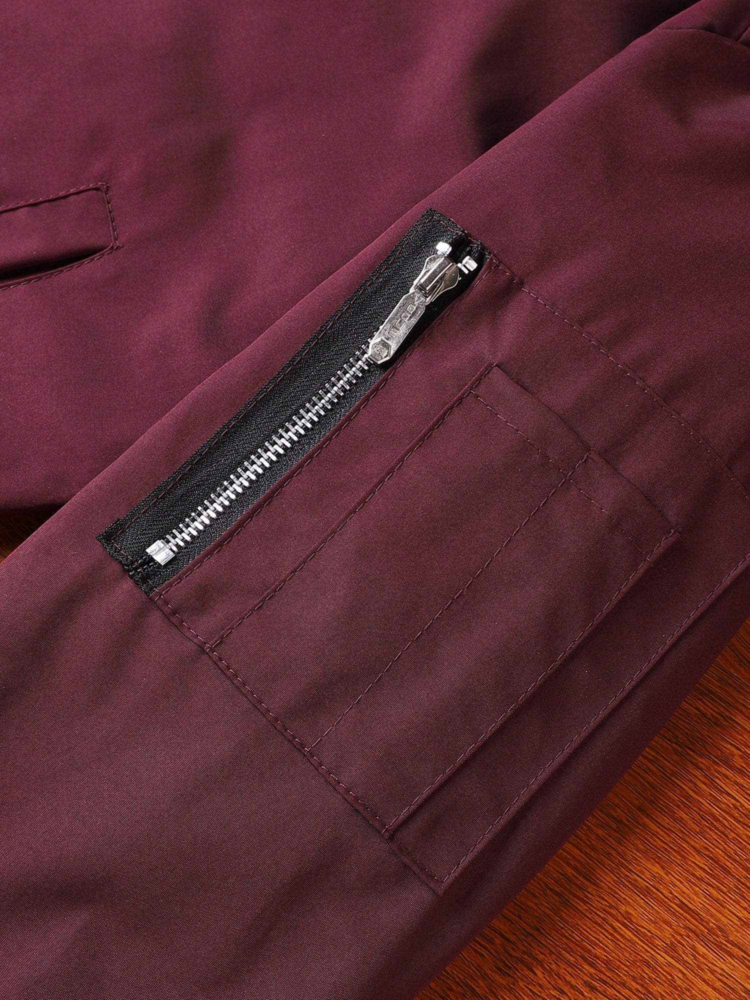 Men's Stand Collar Zip Up Jacket for Spring Fall