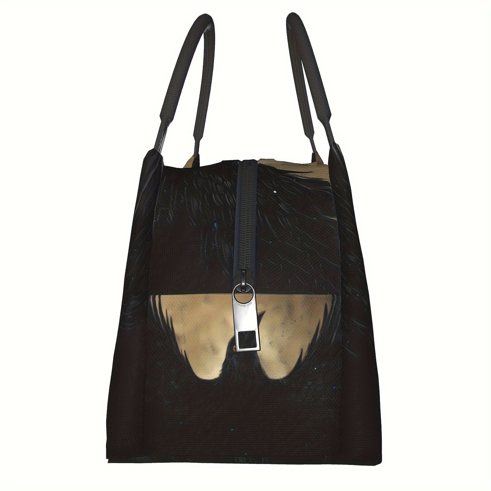 Crow Pattern Portable Cooler Bag Insulated Lunch Tote for Camping Picnic Beach