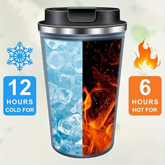 17oz Insulated Coffee Travel Mug Stainless Steel Double Wall Vacuum Leak Proof