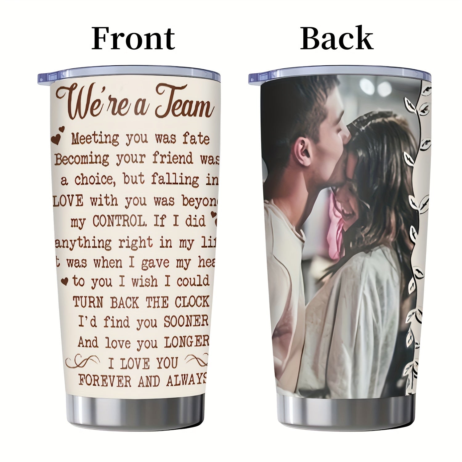 20oz Custom Insulated Travel Mug - Durable Reusable - Personalized Name