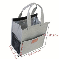 Large Capacity Insulated Lunch Bag Portable Thermal Tote for Outdoo