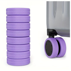 8pcs Luggage Wheel Covers Set Anti Slip Noise Reduction