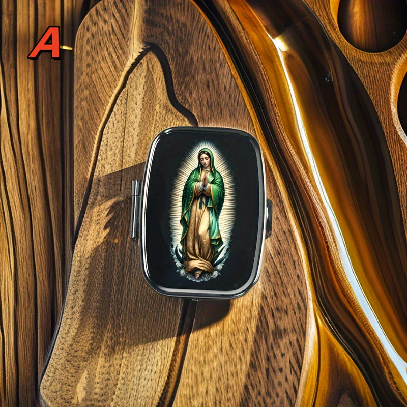 Portable Medicine Box Travel Storage Box 2 Compartments Small Easy to Carry