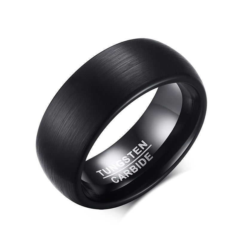 Matte Titanium Steel Rings For Men 8MM Couple Rings