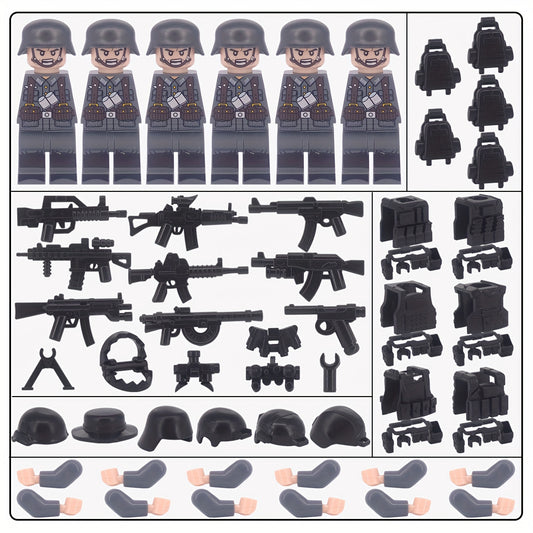 Soldiers Building Blocks Armor Weapons Pack Educational Toys For Kids