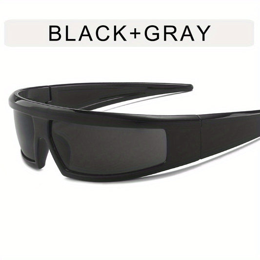 Y2K Cyberpunk Sunglasses UV400 Mirror Lens Glasses
