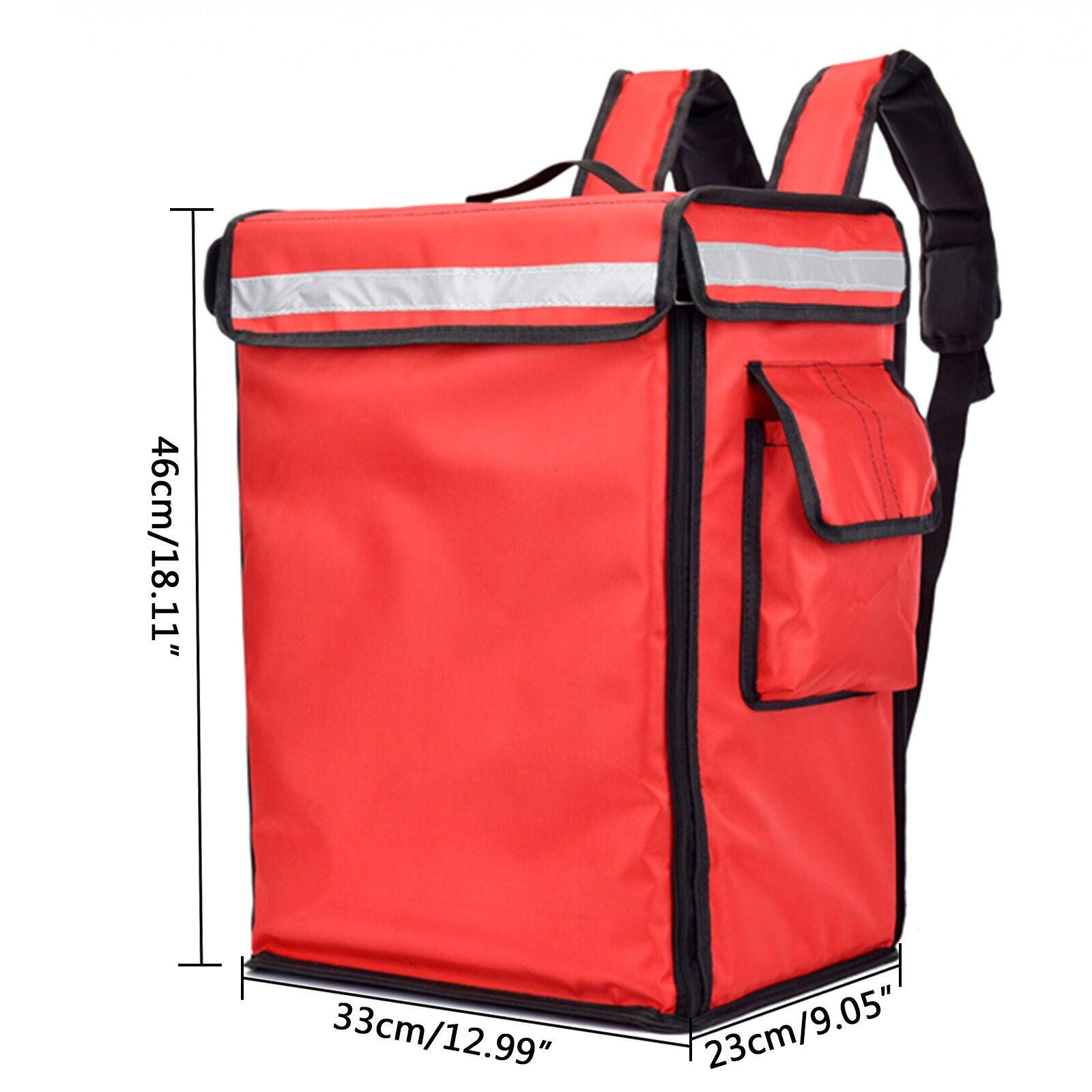 Waterproof Red Backpack with Safety Strip