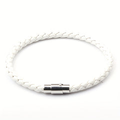 European Magnetic Men's Leather Rope Bracelet