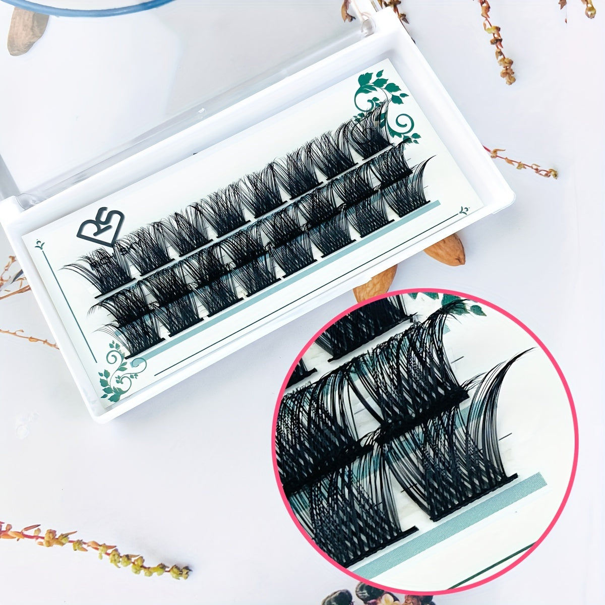 Waterproof False Eyelashes Set with Tweezers 14 16 18mm D Curling