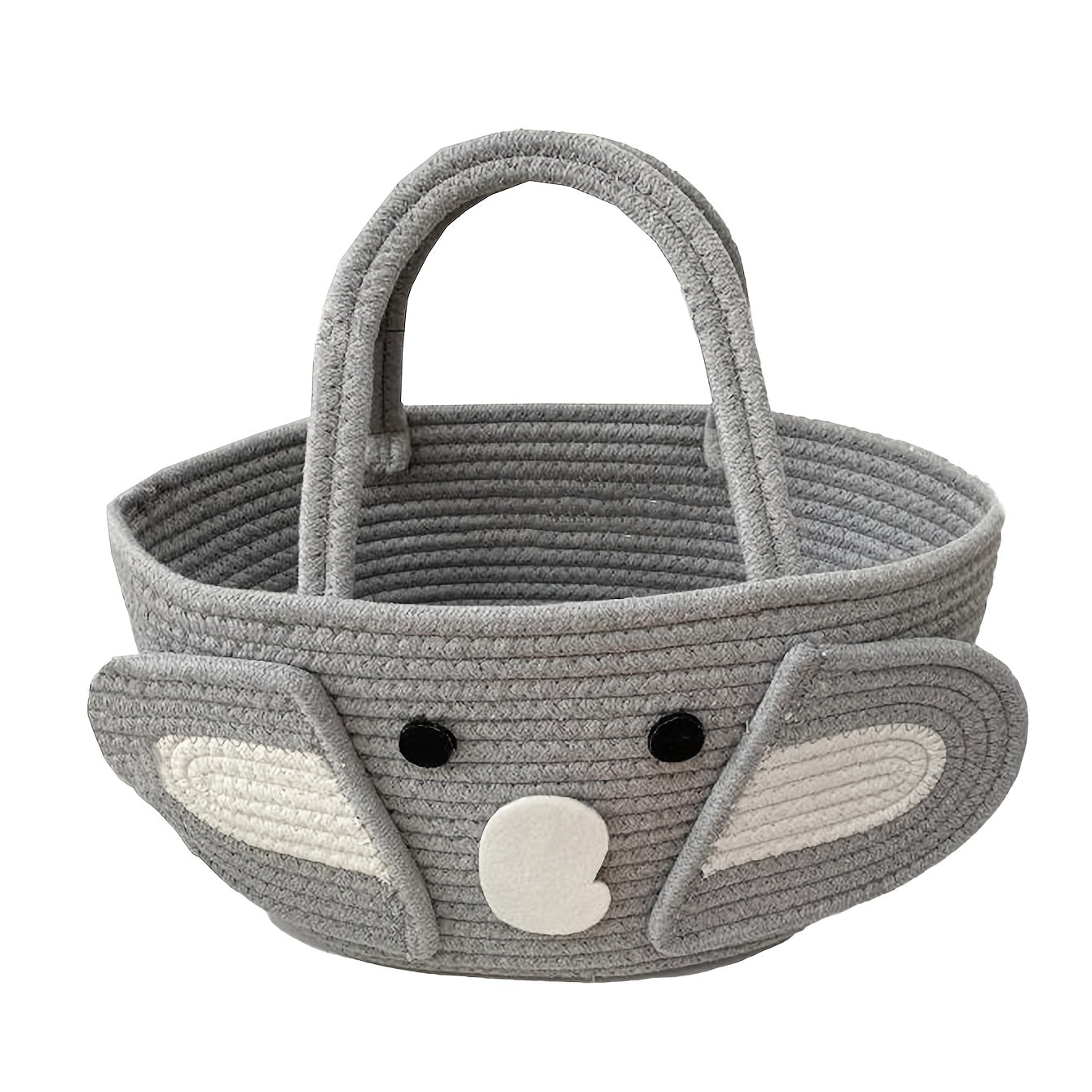 Elephant Themed Diaper Storage Basket Durable Polyester