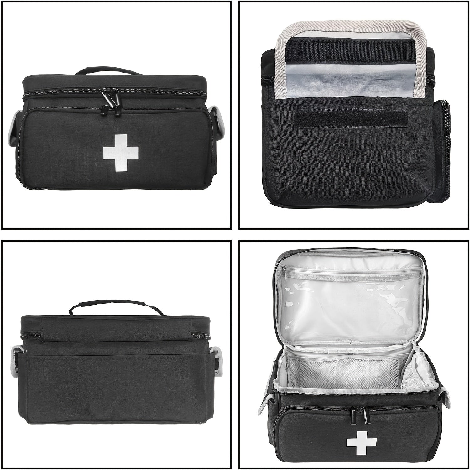 First Aid Storage Bag Empty Organizer For Emergency Home Office Car Travel