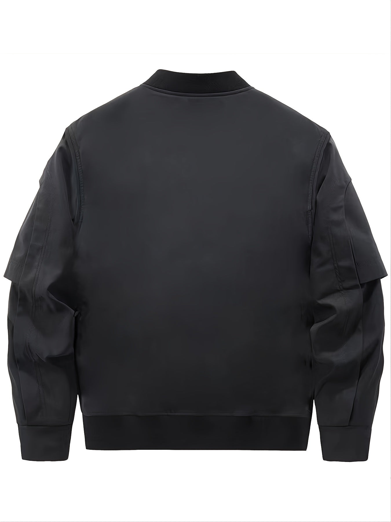 Men's Skull Print Baseball Jackets Solid Jacket Thermal Outerwear