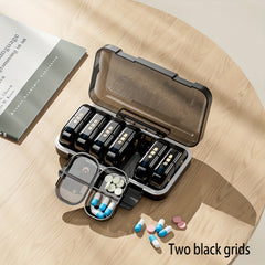 Portable Weekly Pill Organizer with Morning Afternoon Evening Compartments