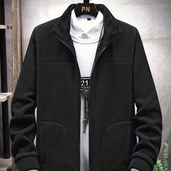 Men's Casual Stand Collar Jacket Coat For Fall Winter Leisure