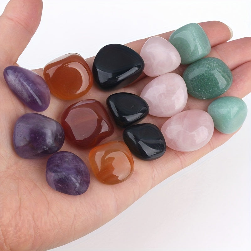 8pcs Raw Agate Crystal Gravel Flowerpot Decoration Stones