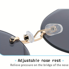 Boys Girls Teen Rimless Sunglasses Sun Protection Casual Accessory