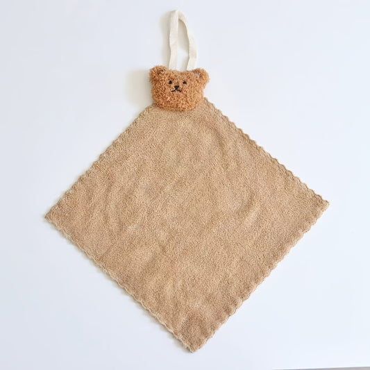 Absorbent Hanging Hand Towel - Soft Polyester - Neutral Colors