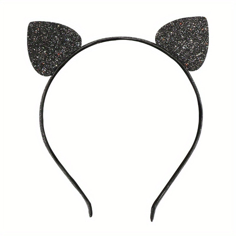 Halloween Mesh Hair Hoop with Cat Ears for Children
