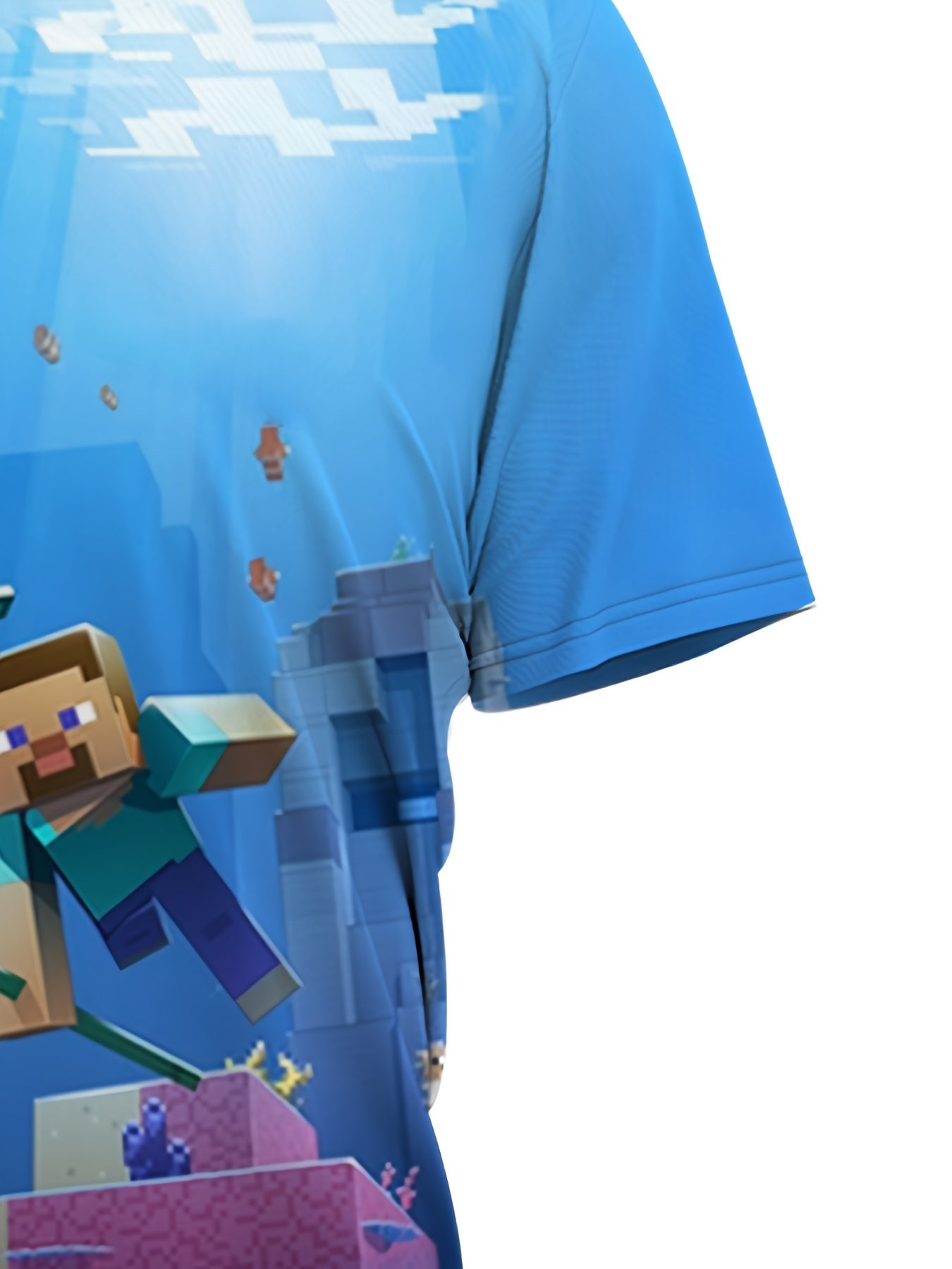 Deep Sea Pattern Kid's T shirt Cartoon Boy Print Short Sleeve Top