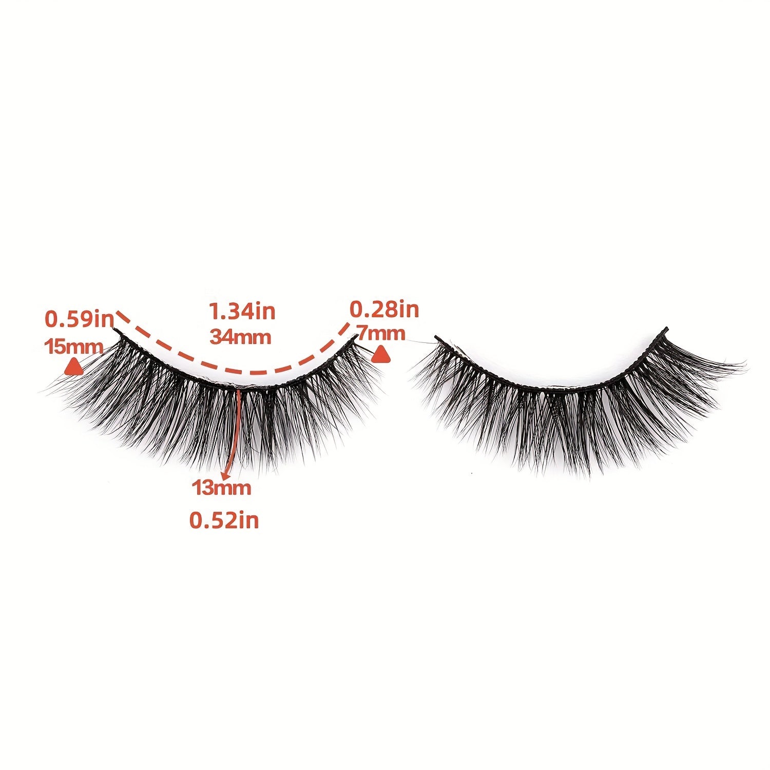 6D Cat Eye Wispy Natural Faux Mink Lashes 14 Pairs