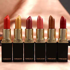 Temperature-Activated Metallic Lipstick