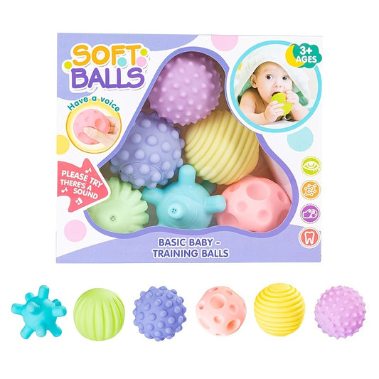 Soft Sensory Grab Balls Geometric Shapes Textured Ball Set