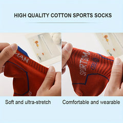 6 Pairs Letter Print Sports Short Socks Women's Stockings