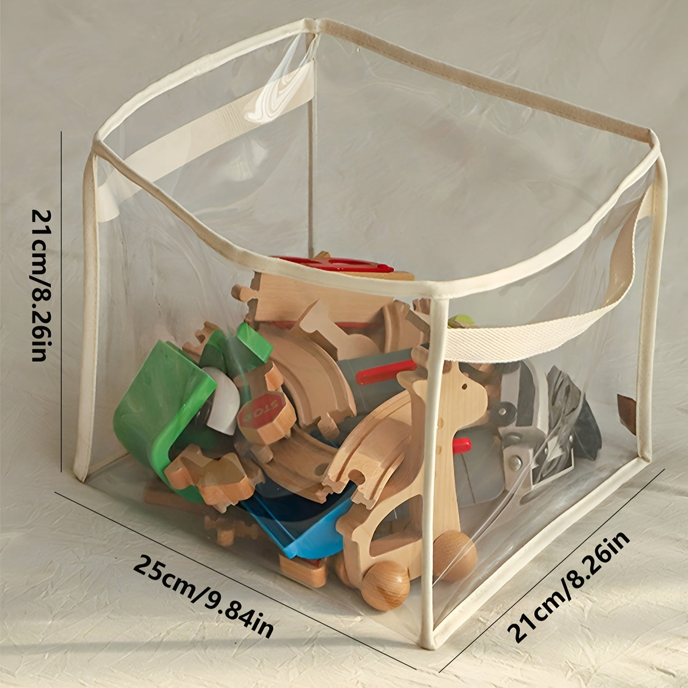 Large Multifunctional Finishing Bucket Transparent Storage Basket