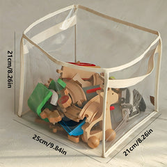 Large Multifunctional Finishing Bucket Transparent Storage Basket